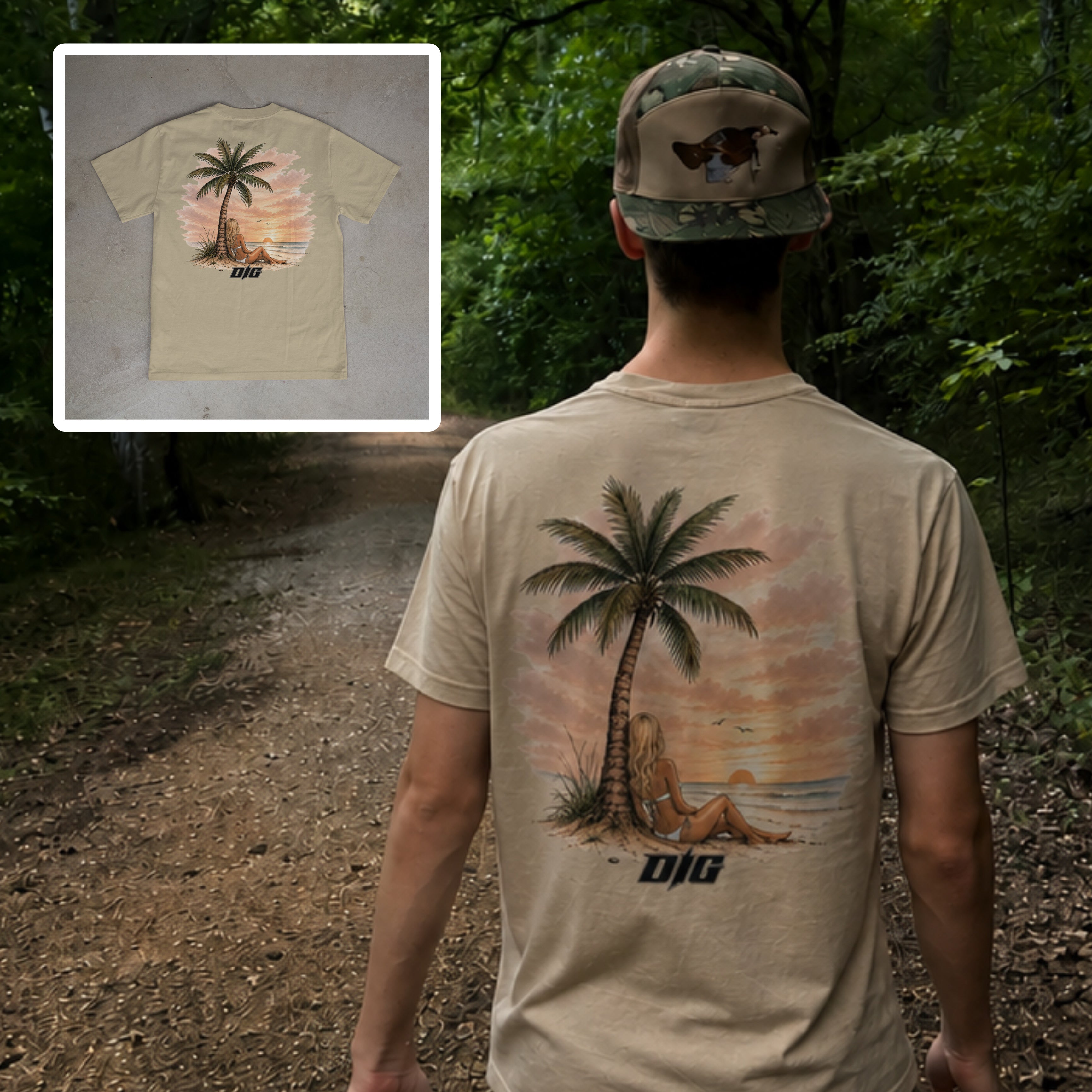 Tan Beach Views T-Shirt